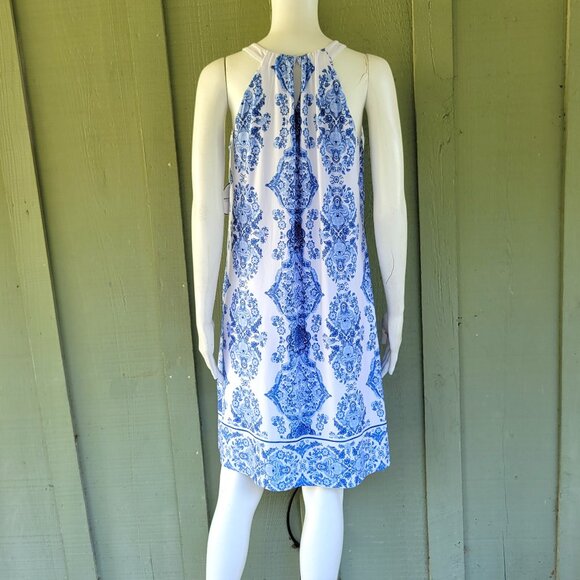 NWT SOMA Bliss Blue White Bra Dress Small S - Picture 3 of 4